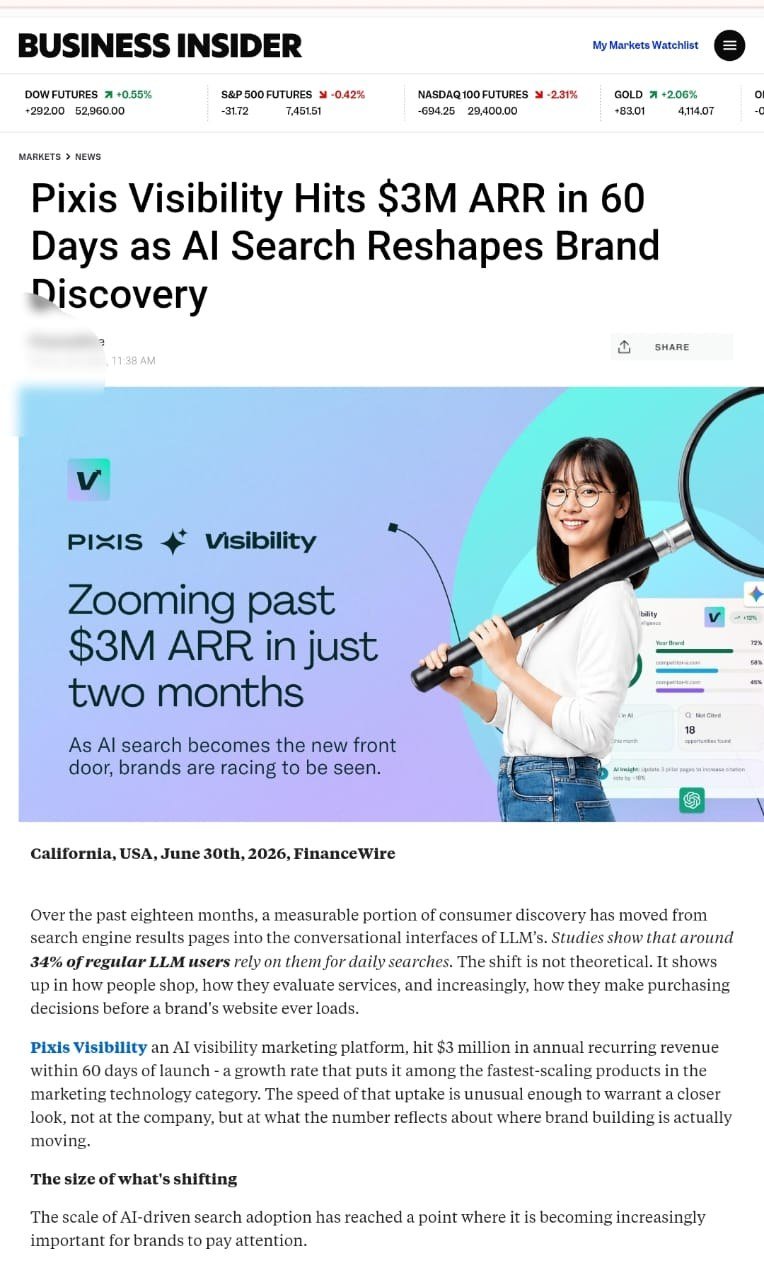 Published feature on Business Insider